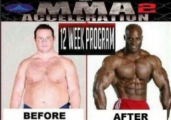 MMA2 Acceleration 12-Week Program before & after seems legit Meme Template