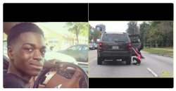 black guy looking back in car Meme Template