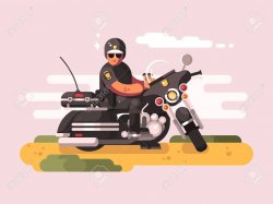 Motorcycle policeman Meme Template
