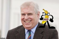 Prince Andrew and the Bananager Meme Template