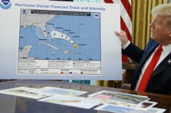 Joe Bidden Gaffes Trump Hurricane Dorian Meme Template