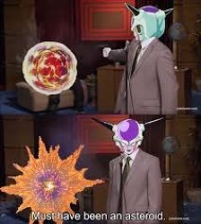 Frieza blows up planet Vegeta Meme Template