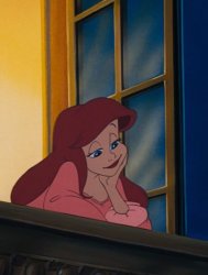 Contented Ariel Meme Template