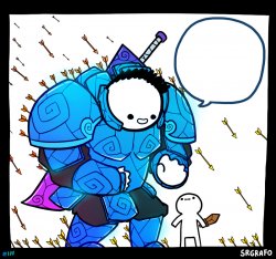Blue armor guy Meme Template