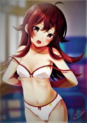 Anime girl undressing for bed Meme Template