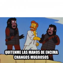 Quitenme las manos de encima changos mugrosos Meme Template