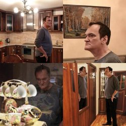 Quentin Tarantino Walking Around Meme Template
