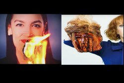 aoc vs trump Meme Template