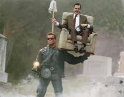Arnold Schwarzenegger Mr. Bean Meme Template