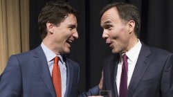 Trudeau and Morneau laughing Meme Template