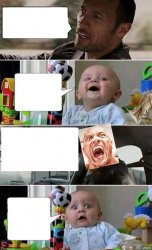 Angry Rock Driving Baby Meme Template