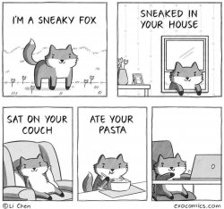 Sneaky fox Meme Template