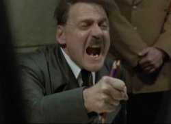 Angry Hitler Untergang Pencils Meme Template