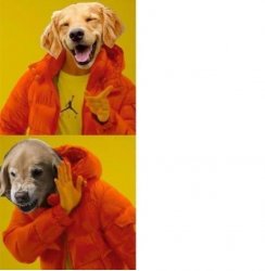 Dog Drake Meme Template