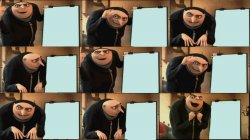 Gru meme 9 panel Meme Template