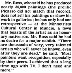 Why Bob Ross had no desire for a major exhibit of his art Meme Template