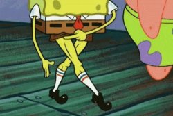 SpongeBobs leg Meme Template