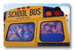 school bus kids Meme Template