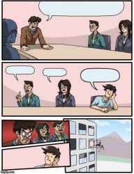 Boardroom meeting all mad Meme Template