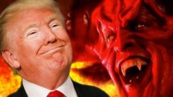 Trump and his boss, The Devil Meme Template