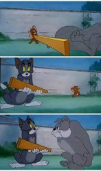 Tom and Jerry Plank Meme Template