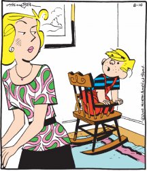 Dennis the menace protesting time out Meme Template