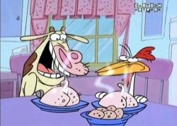 cow and chicken Meme Template