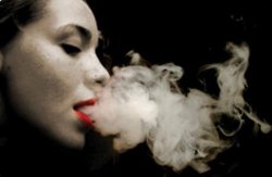 Woman Blows Smoke Meme Template