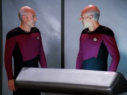 Picard staring at himself Meme Template