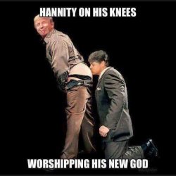 Hannity giving nightly pleasure to Trump Meme Template