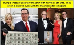 Trump Sec Treasury Mnuchin & Wife Meme Template