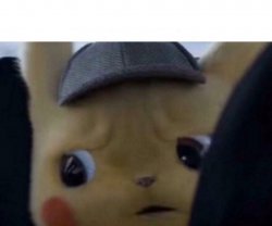 Concerned detective pikachu Meme Template