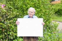 Elderly sign guy Meme Template