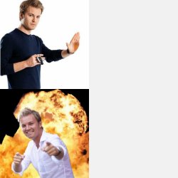 Nico Rosberg Clickbait Drake Meme Template