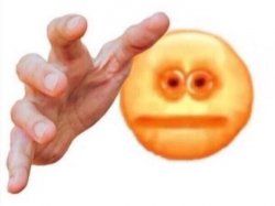 cursed emoji hand grabbing Meme Template