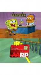 AARP Spongebob Meme Template
