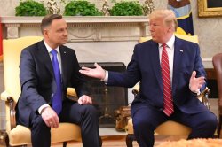 Trump Polish President Duda Meme Template