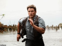 Chris Pratt Being Chased Meme Template