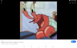 Insane krabs Meme Template