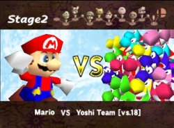Mario vs Yoshi Team Meme Template