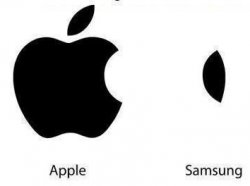 Apple Samsung logo Meme Template