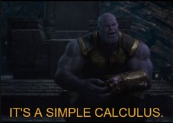 Thanos Simple Calculus Meme Template