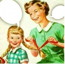 Mom and daughter vintage Meme Template