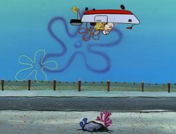 Upside down driving Spongebob Meme Template