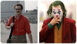 Joaquin Phoenix, Her vs Joker Meme Template