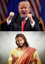 Trump Jesus Meme Template