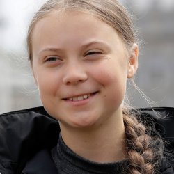 Greta Thunberg smiling Meme Template