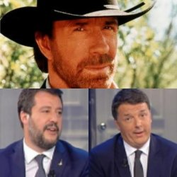 Chuck Norris Matteo Renzi Matteo Salvini Meme Template