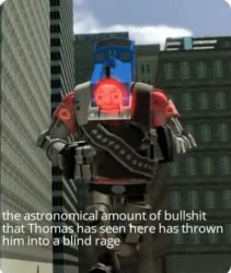 Thomas Rage Meme Template