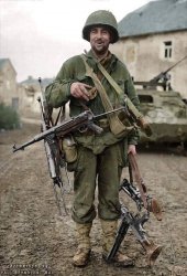 WW2 Soldier with Nazi Subguns Meme Template